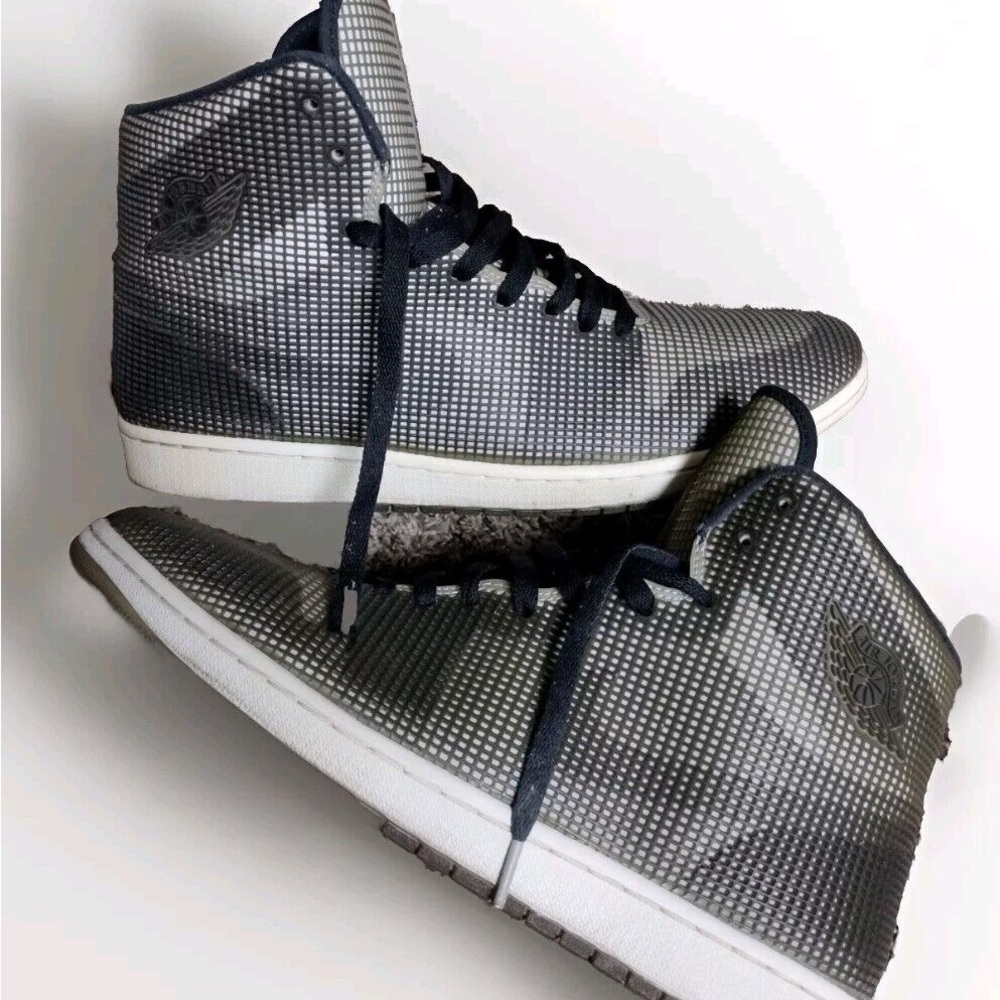 Nike Air Jordan 1 Retro 4Lab1 Reflective Silver Black  Men Size